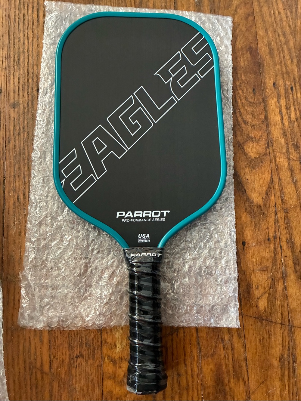 Parrot Pickleball Paddle in Black and Teal